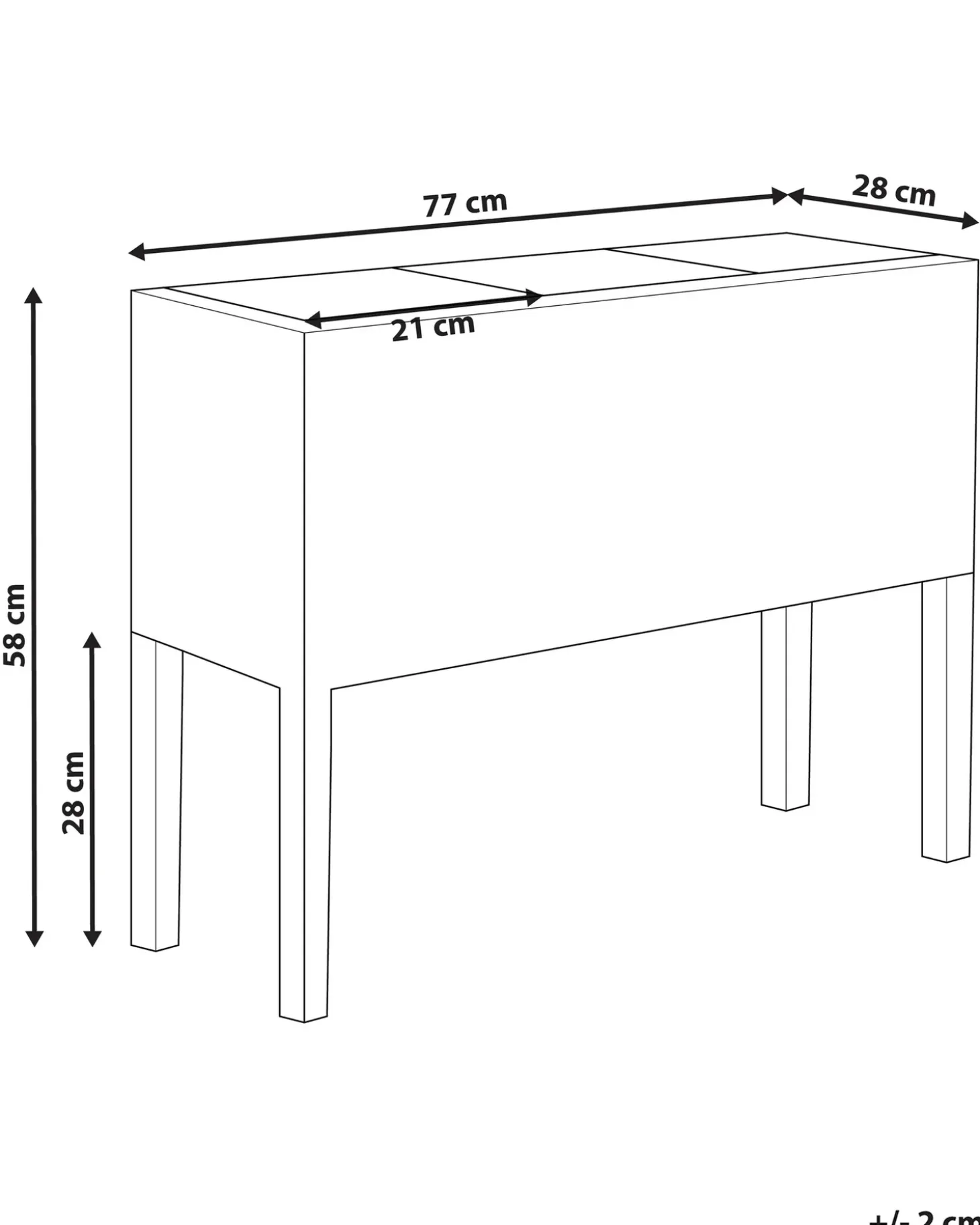 Forhøjet plantekrukke CARAGANA 77 cm Mørkebrun PE-rattan