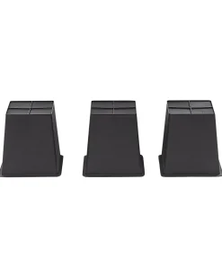 Forhøjet plantekrukke CARAGANA 77 cm Sort PE-rattan