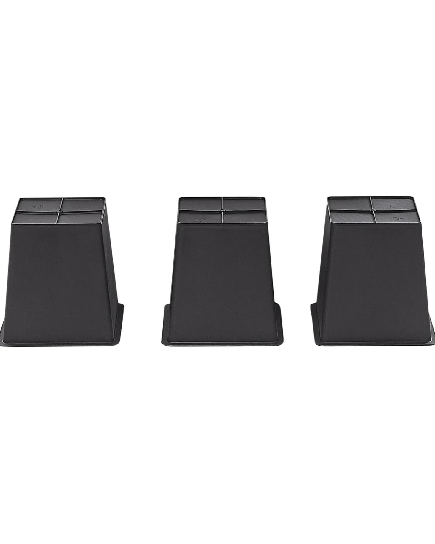 Forhøjet plantekrukke CARAGANA 77 cm Sort PE-rattan