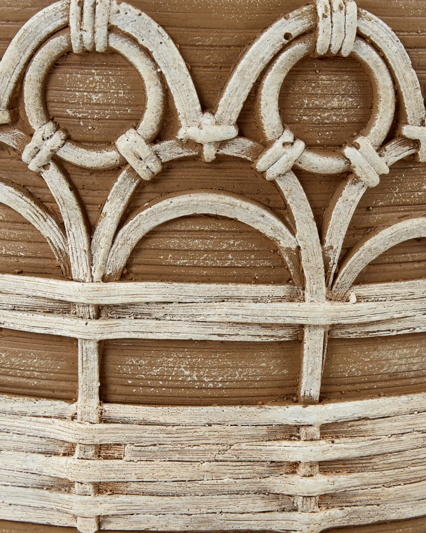 Forhøjet plantekrukke CYRTOMIUM 27 cm Lysebrun