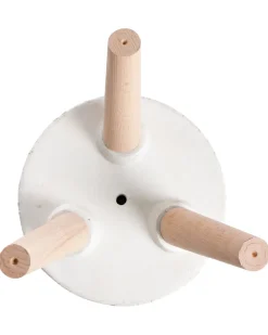 Forhøjet plantekrukke JANINA 24 cm Cremehvid