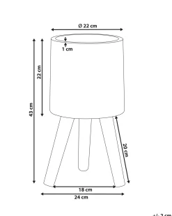 Forhøjet plantekrukke JANINA 24 cm Cremehvid