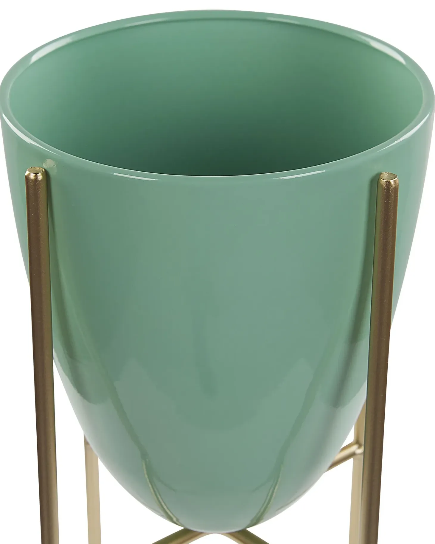 Forhøjet plantekrukke LEFKI 16 cm Mintgrøn Metal