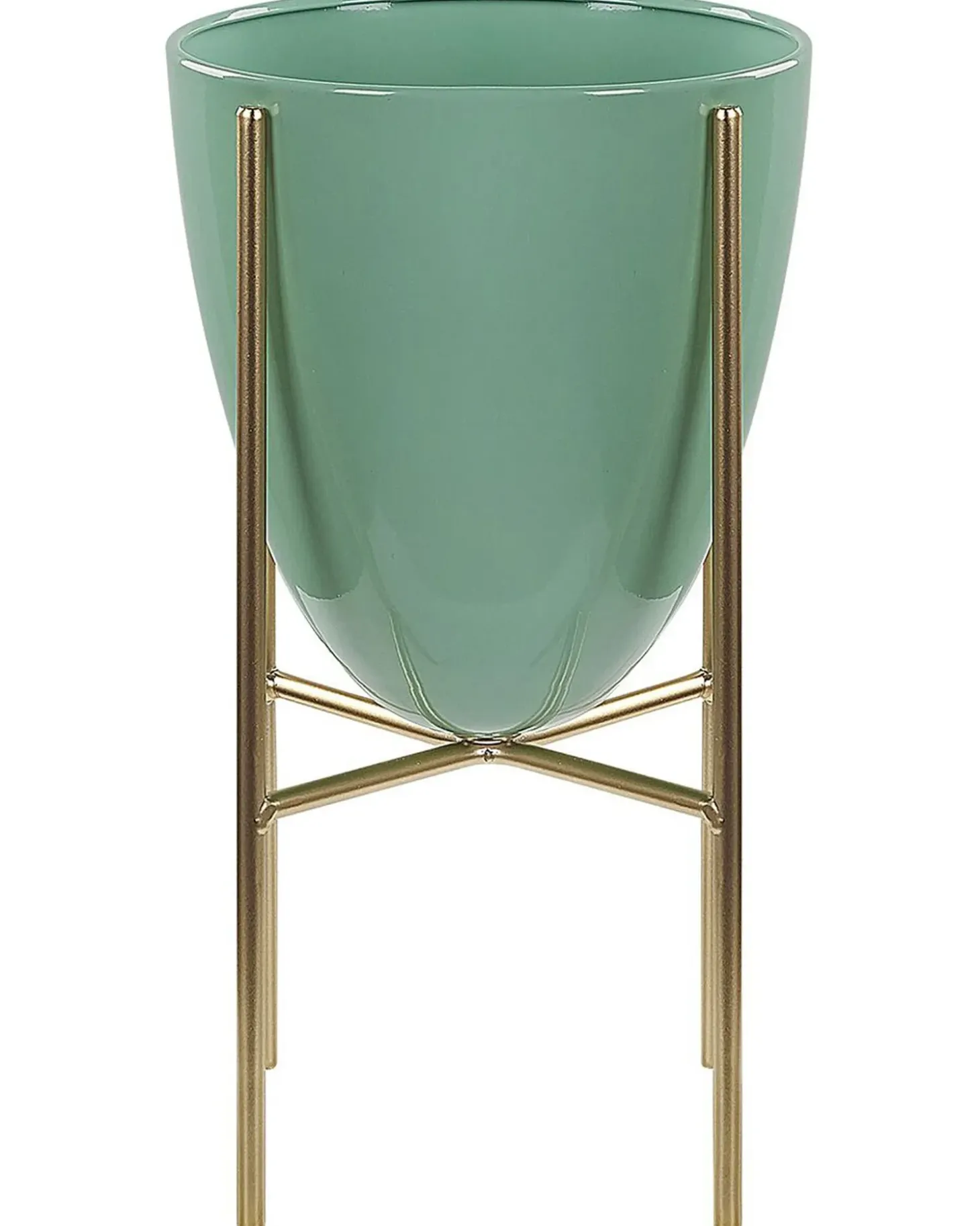 Forhøjet plantekrukke LEFKI 16 cm Mintgrøn Metal