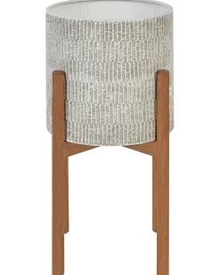 Forhøjet plantekrukke PINSAPO Metal 30 cm Grå
