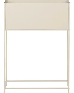 Forhøjet plantekrukke TAPIEN Metal 70 cm Beige