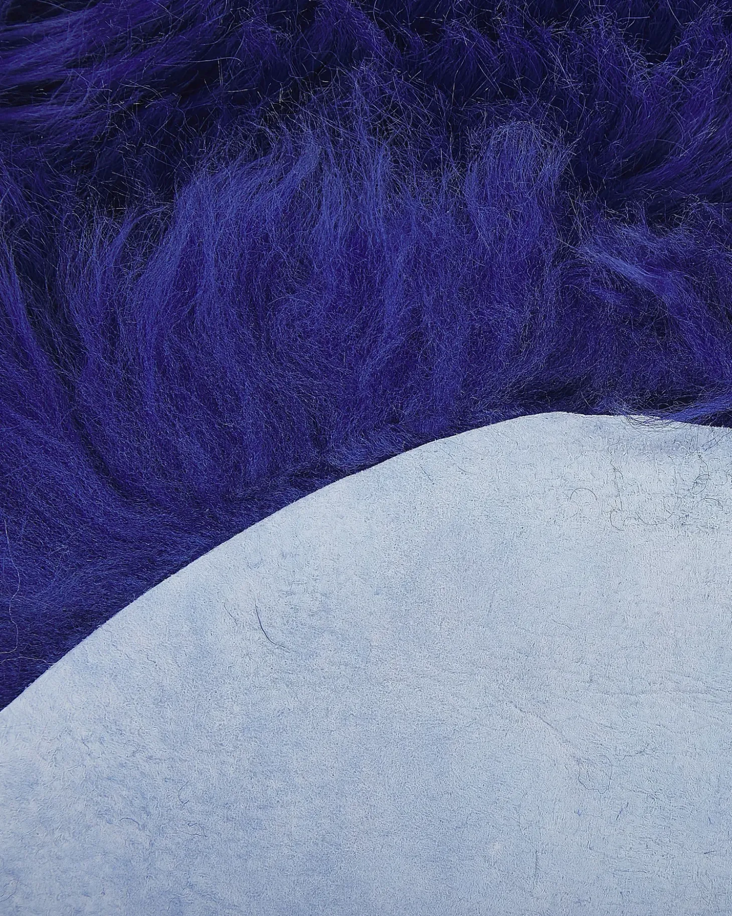 fåreskindstæppe ULURU Navy Blå 65 x 110 cm
