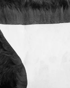 fåreskindstæppe ULURU Sort 65 x 110 cm