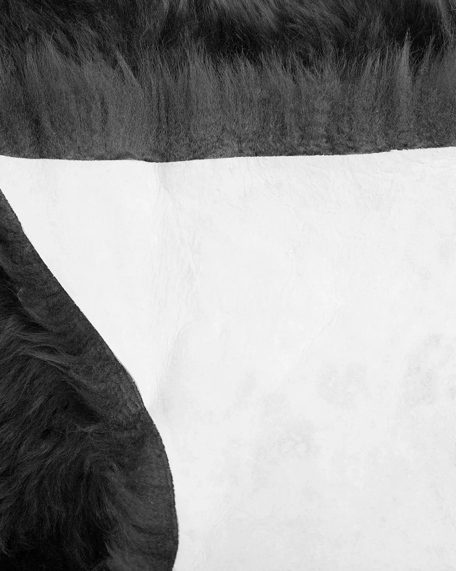 fåreskindstæppe ULURU Sort 65 x 110 cm