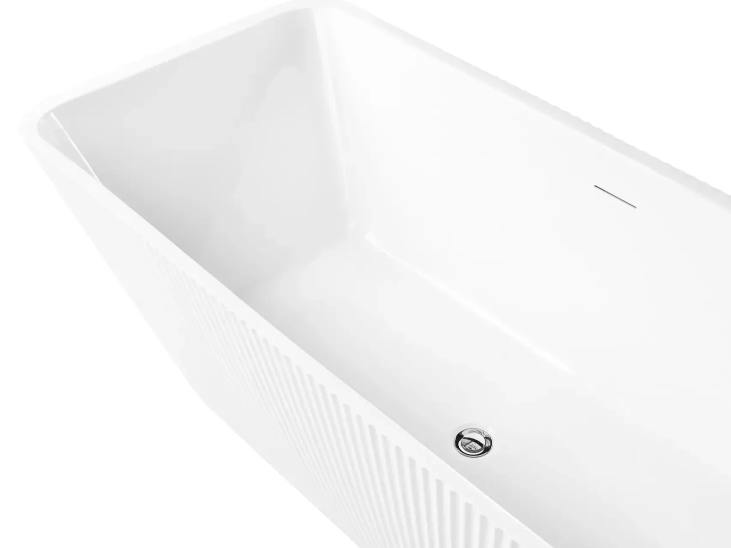 Fritstående badekar ATCAMA 170 x 75 cm Hvid
