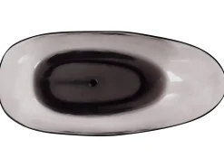Fritstående badekar BLANCARENA 170 x 78 cm Sort