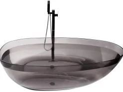 Fritstående badekar BLANCARENA 170 x 78 cm Sort