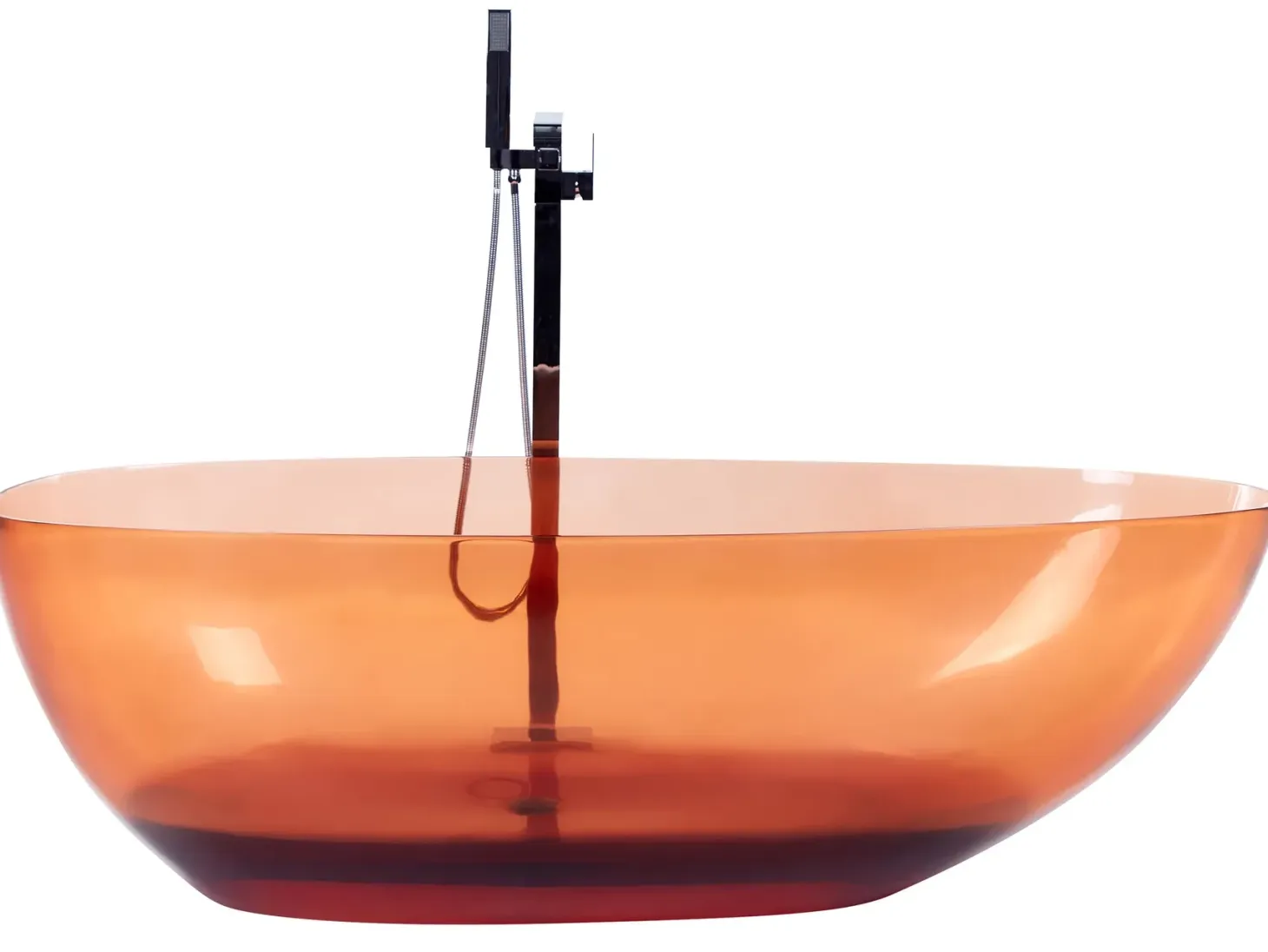 Fritstående badekar BLANCARENA 170 x 78 cm Murstensrød