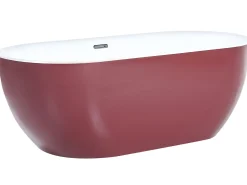 Fritstående badekar CARRERA 170 x 80 cm Bordeaux
