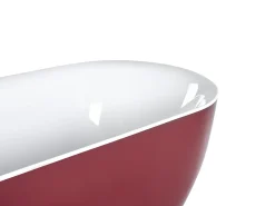 Fritstående badekar CARRERA 170 x 80 cm Bordeaux