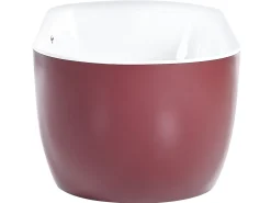 Fritstående badekar CARRERA 170 x 80 cm Bordeaux