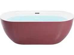 Fritstående badekar CARRERA 170 x 80 cm Bordeaux