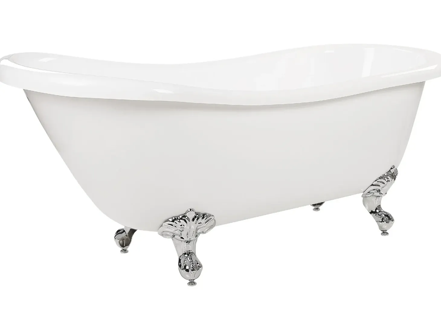 Fritstående badekar CAYMAN 153 x 77 cm Hvid