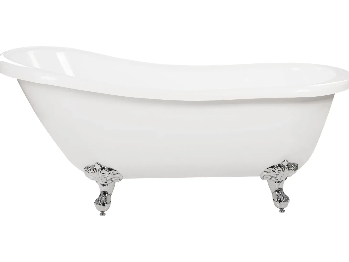 Fritstående badekar CAYMAN 153 x 77 cm Hvid