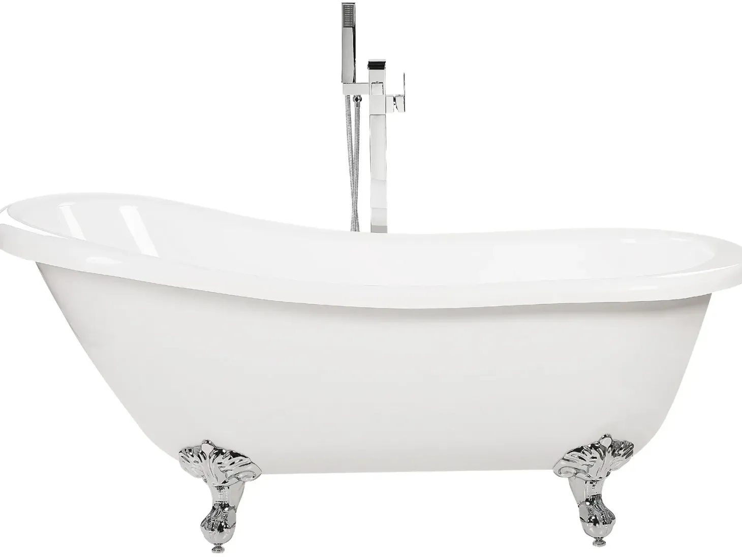 Fritstående badekar CAYMAN 153 x 77 cm Hvid