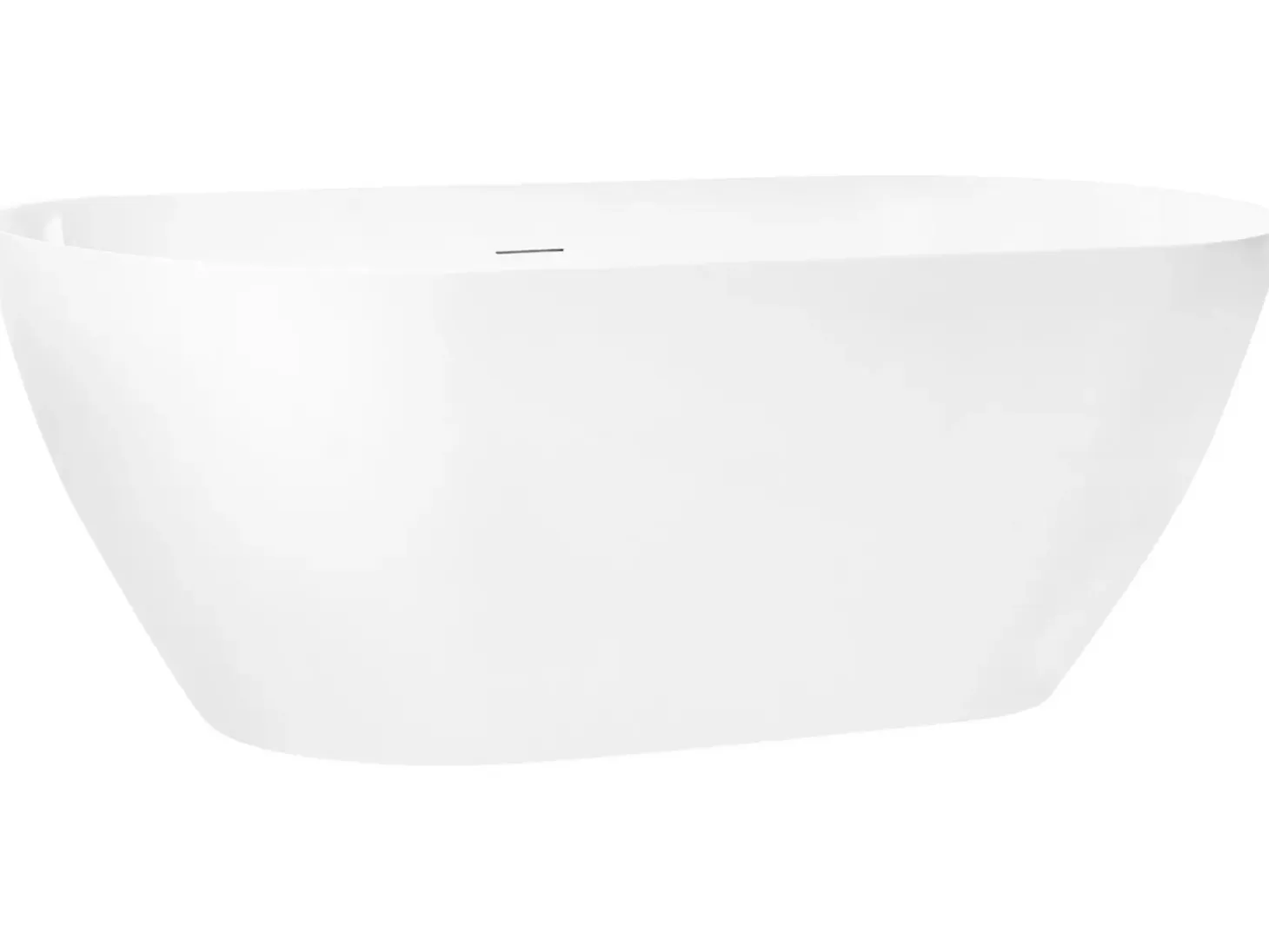 Fritstående badekar CEDROS 170 x 75 cm Hvid