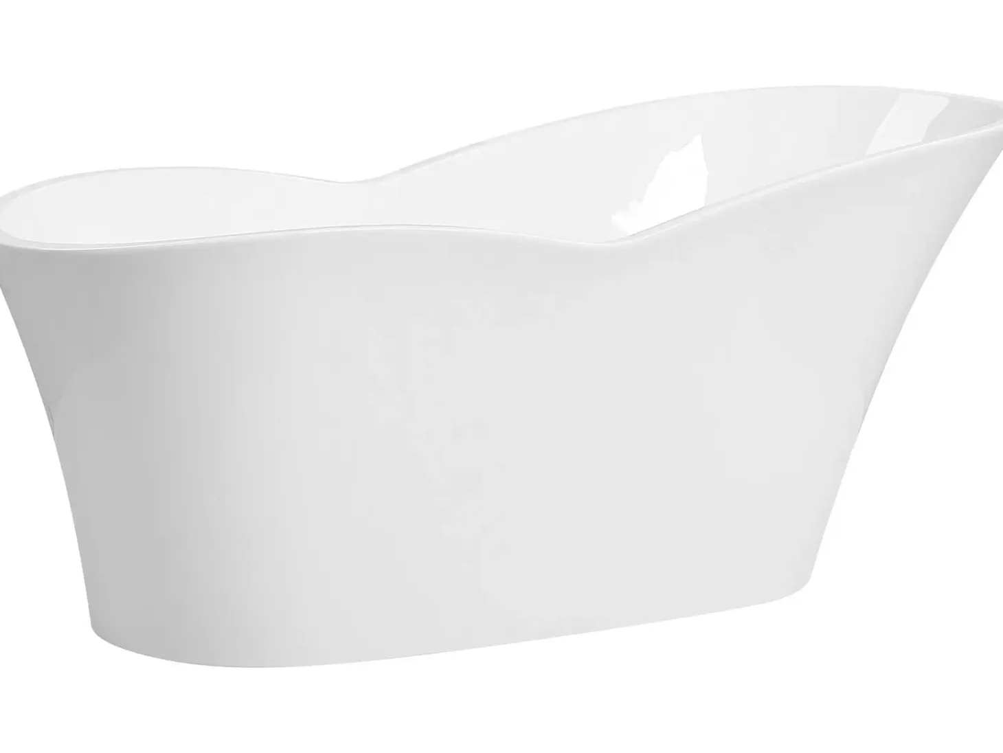 Fritstående badekar DULCINA 170 x 80 cm Hvid