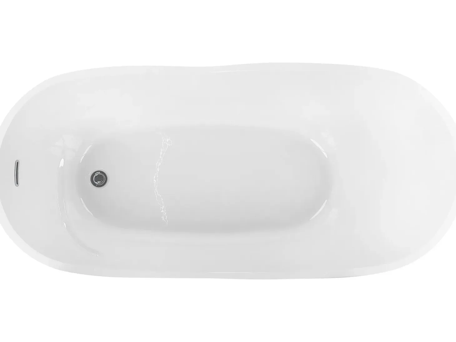 Fritstående badekar DULCINA 170 x 80 cm Hvid