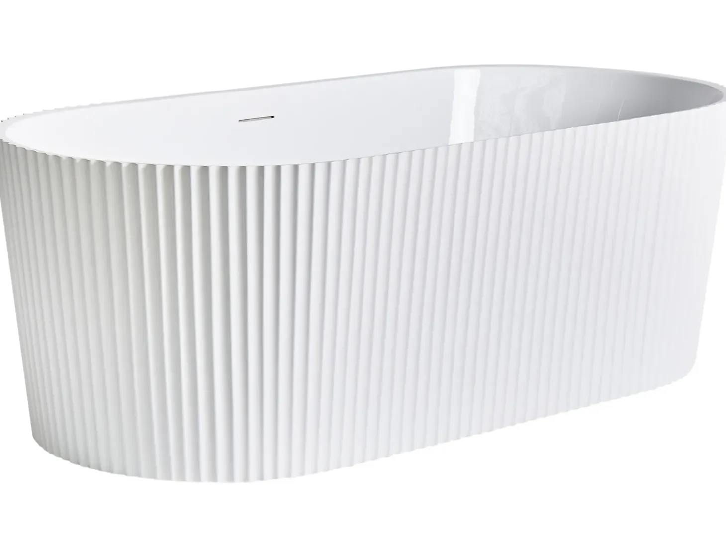 Fritstående badekar GOCTA 170 x 80 cm Hvid