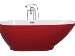 Fritstående badekar GUIANA 173 x 82 cm Rød