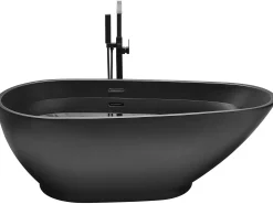 Fritstående badekar GUIANA 173 x 82 cm Sort