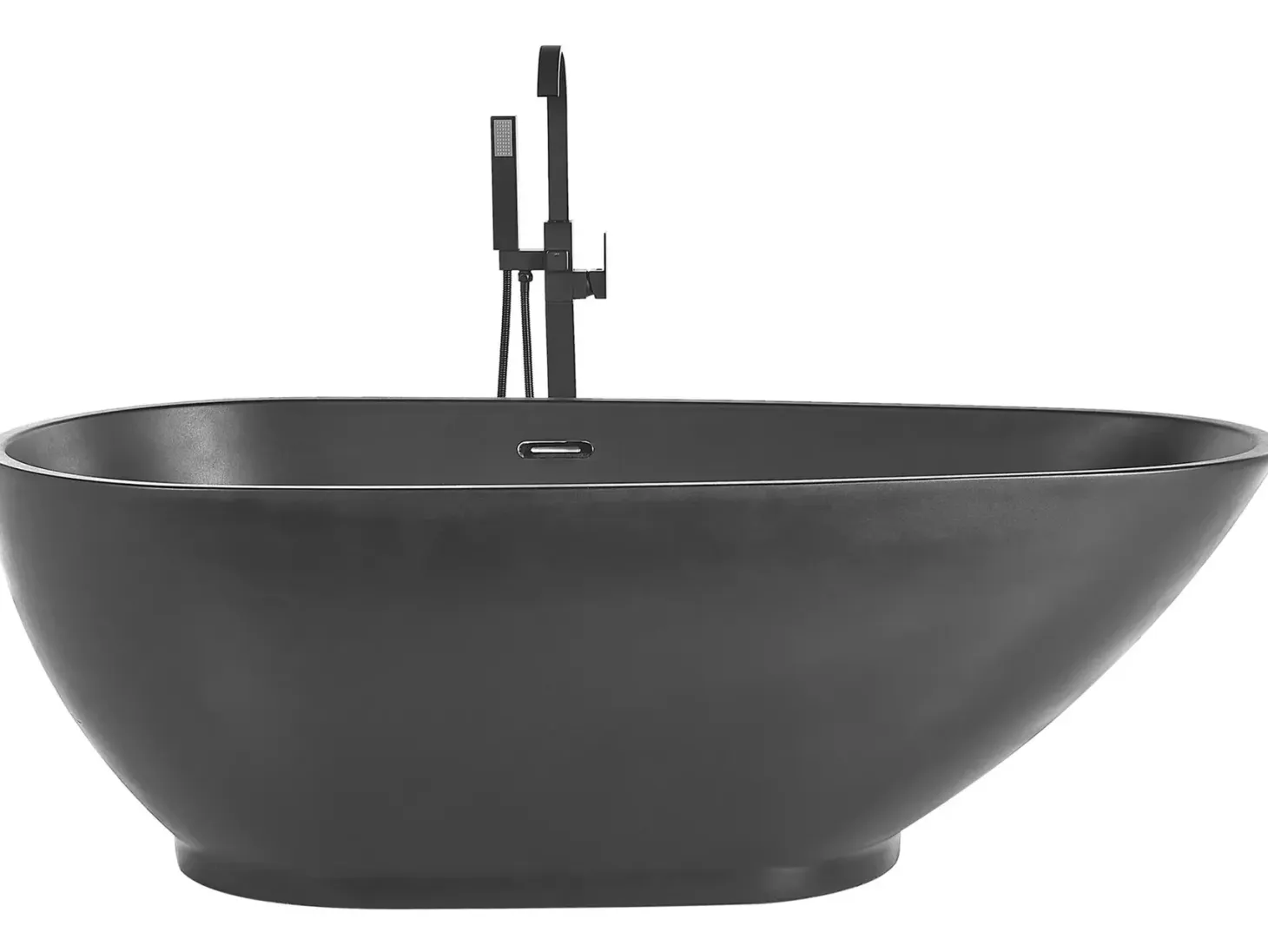 Fritstående badekar GUIANA 173 x 82 cm Sort