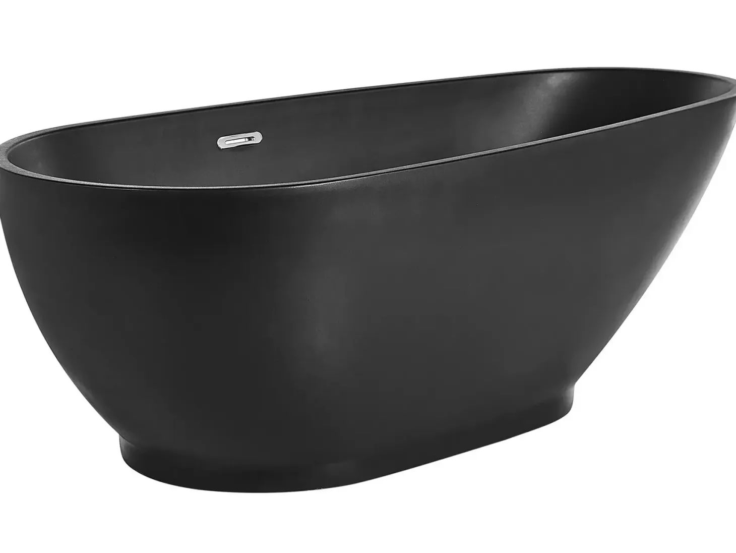 Fritstående badekar GUIANA 173 x 82 cm Sort