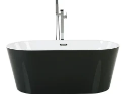 Fritstående badekar HAVANA 150 x 75 cm Sort/hvid