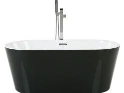 Fritstående badekar HAVANA 170 x 73 cm Sort/hvid