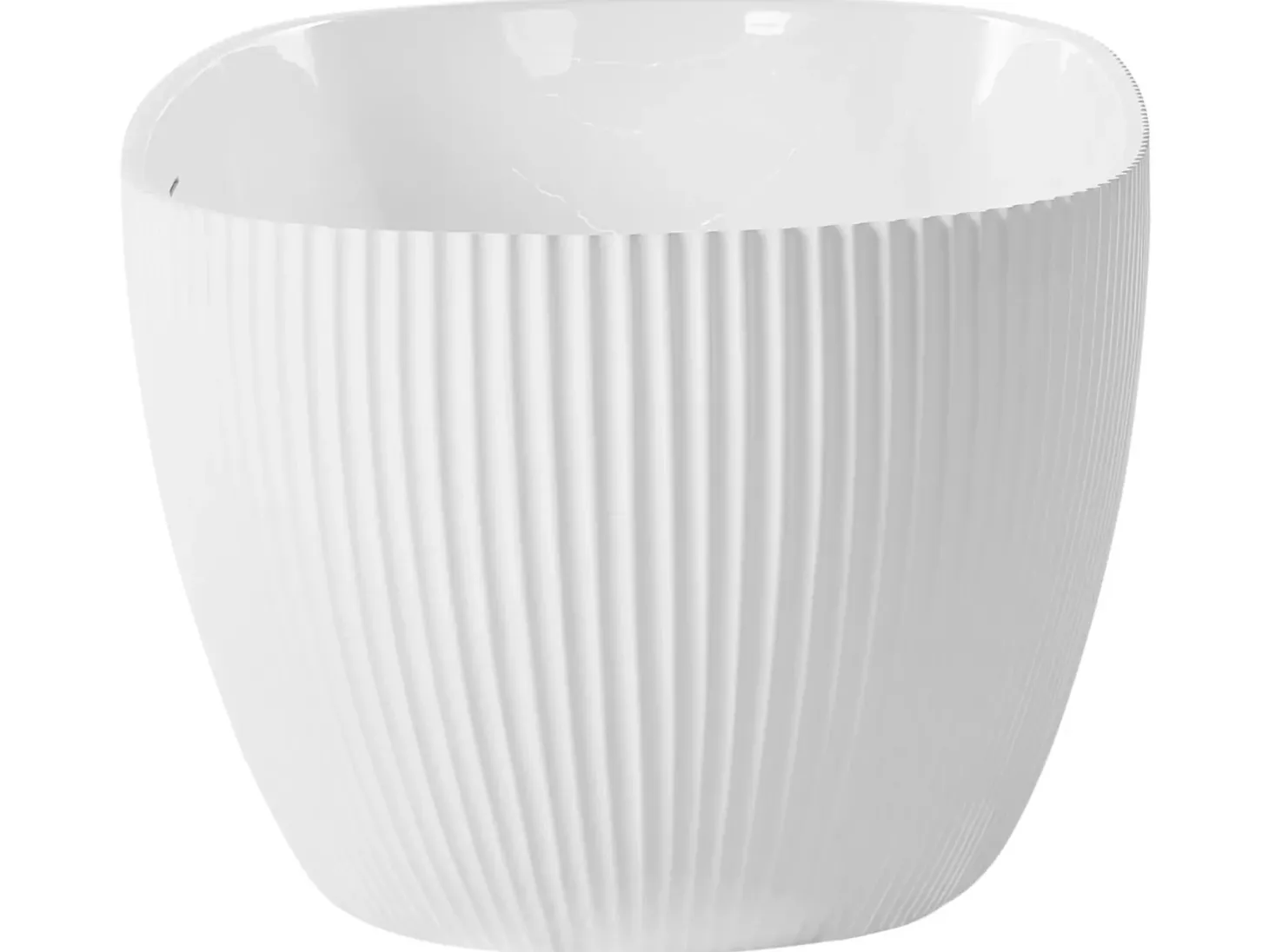 Fritstående badekar JUTAI 170 x 81 cm Hvid