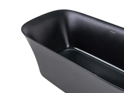Fritstående badekar LANALHUE 160 x 75 cm Sort