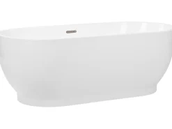 Fritstående badekar LEVERA 170 x 78 cm Hvid