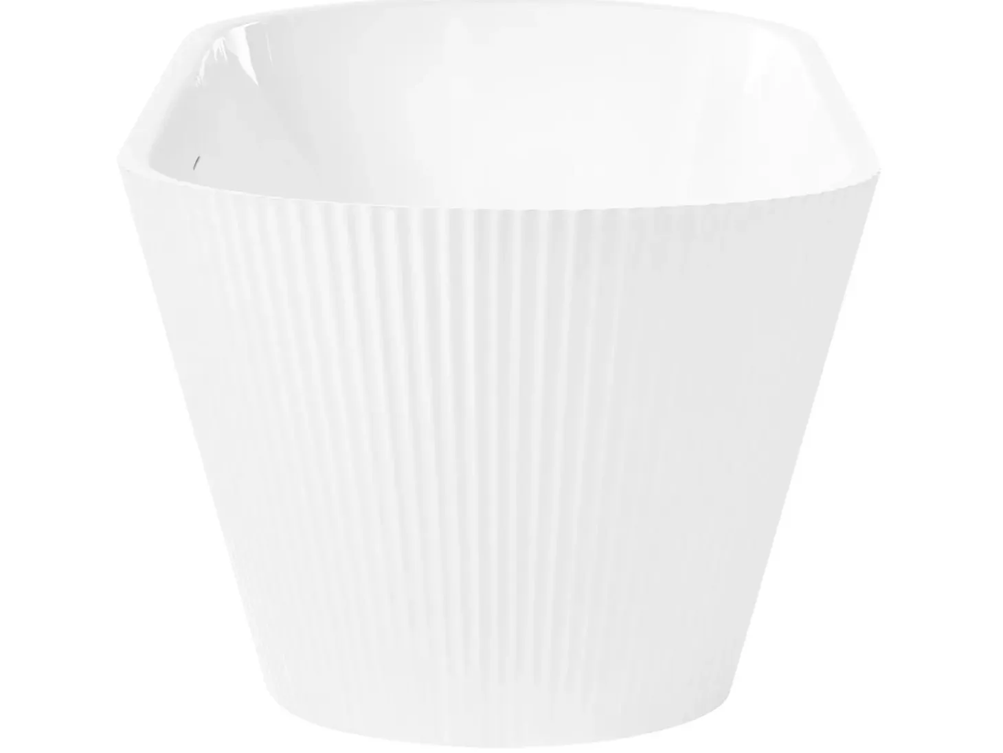 Fritstående badekar POTOSI 169 x 77 cm Hvid