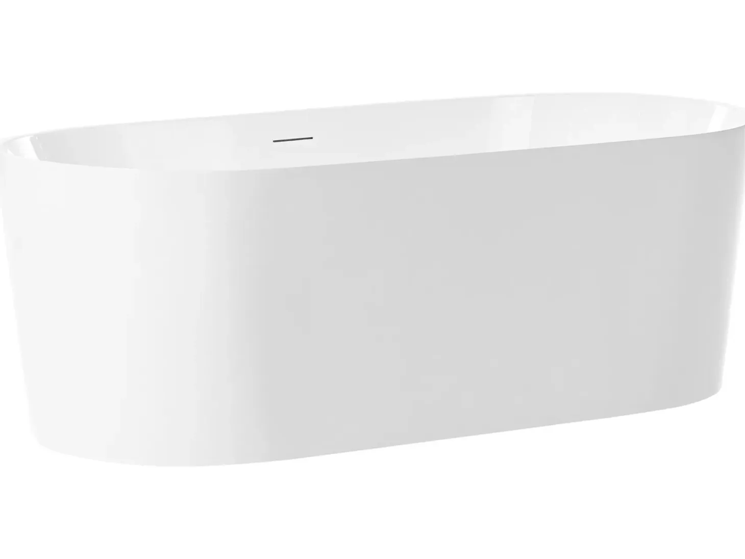 Fritstående badekar RESTINGA 167 x 81 cm Hvid