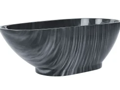 Fritstående badekar RIOJA 170 x 80 cm Sort marmor
