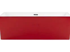Fritstående badekar RIOS 170 x 80 cm Rød