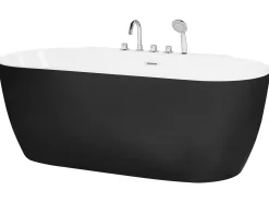 Fritstående badekar ROTSO 170 x 80 cm Sort/hvid