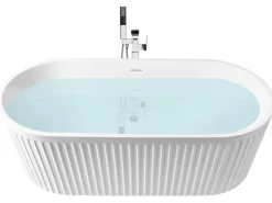 Fritstående badekar SERENA 170 x 80 cm Hvid