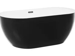 Fritstående badekar ULLUM 150 x 75 cm Sort