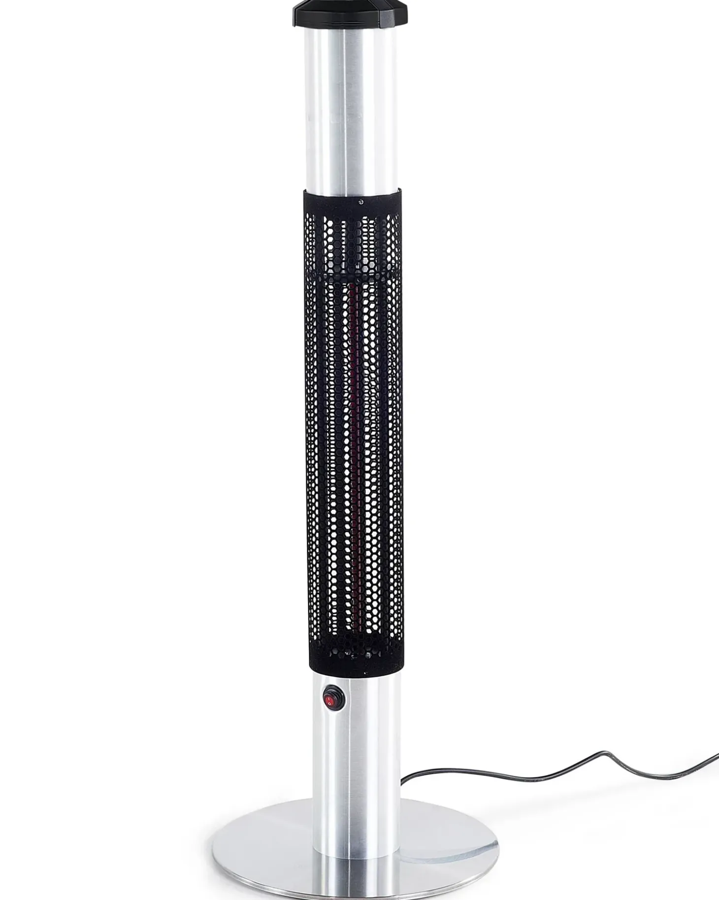 Fritstående infrarød terrassevarmer VEZUVIO 1500 W Sort