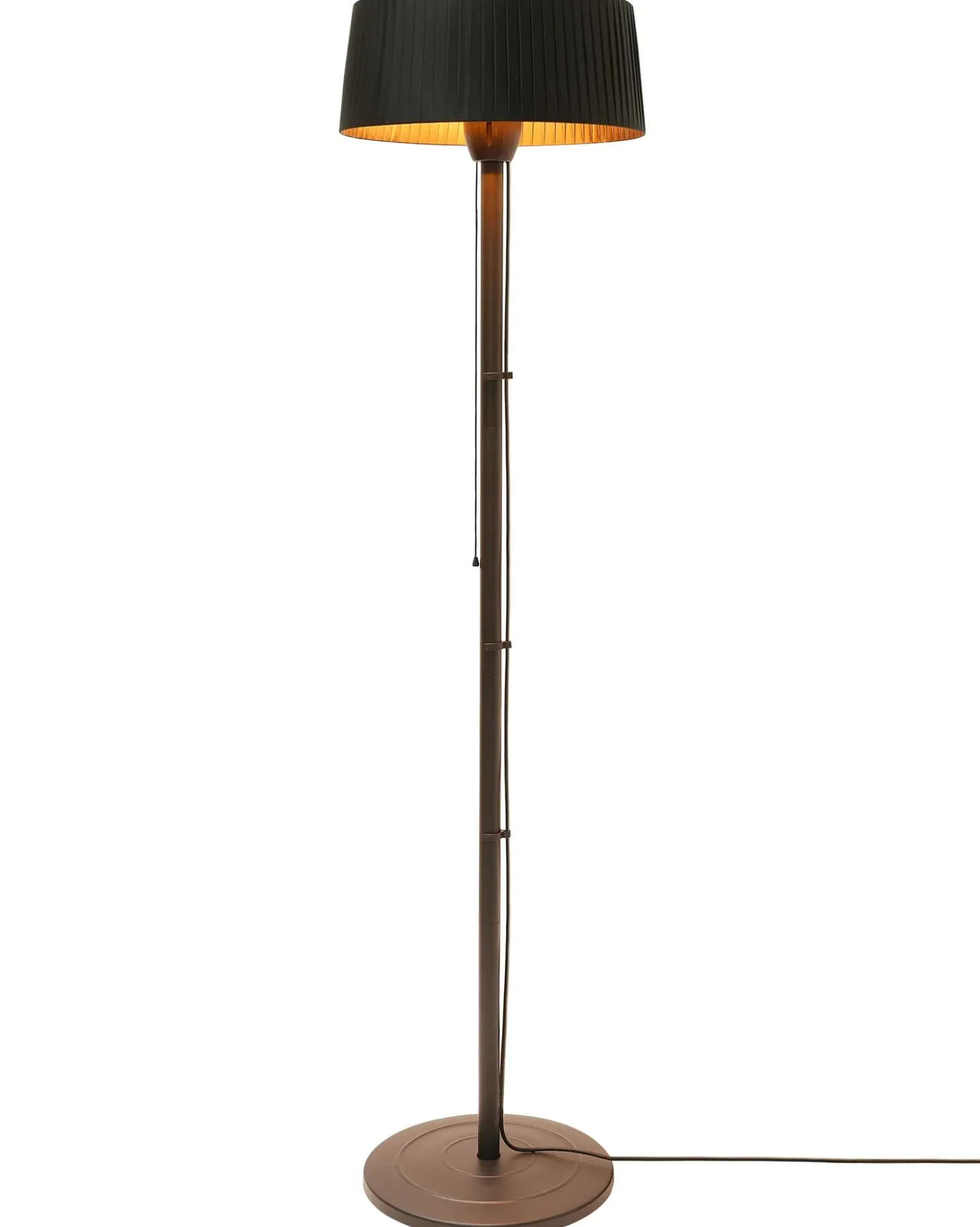 Fritstående infrarød terrassevarmer VARAZZE 1500 W Sort