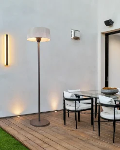 Fritstående infrarød terrassevarmer VARAZZE 1500 W Grå