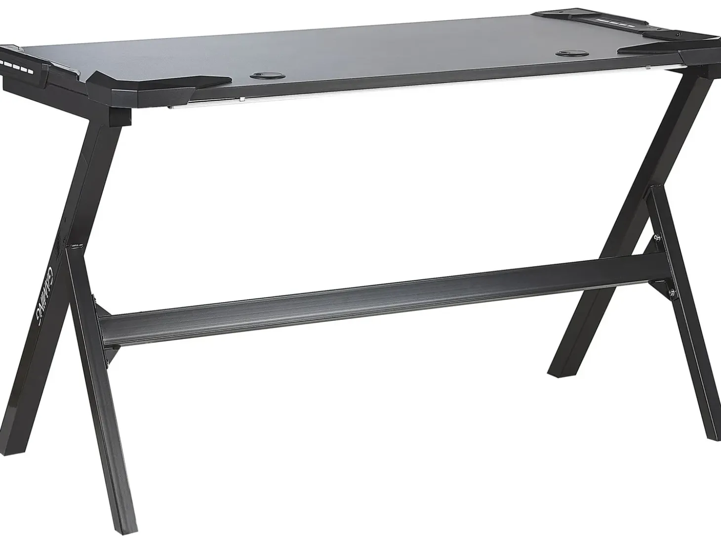 Gaming Bord DANVERS Sort 120 cm 60 cm RGB LED
