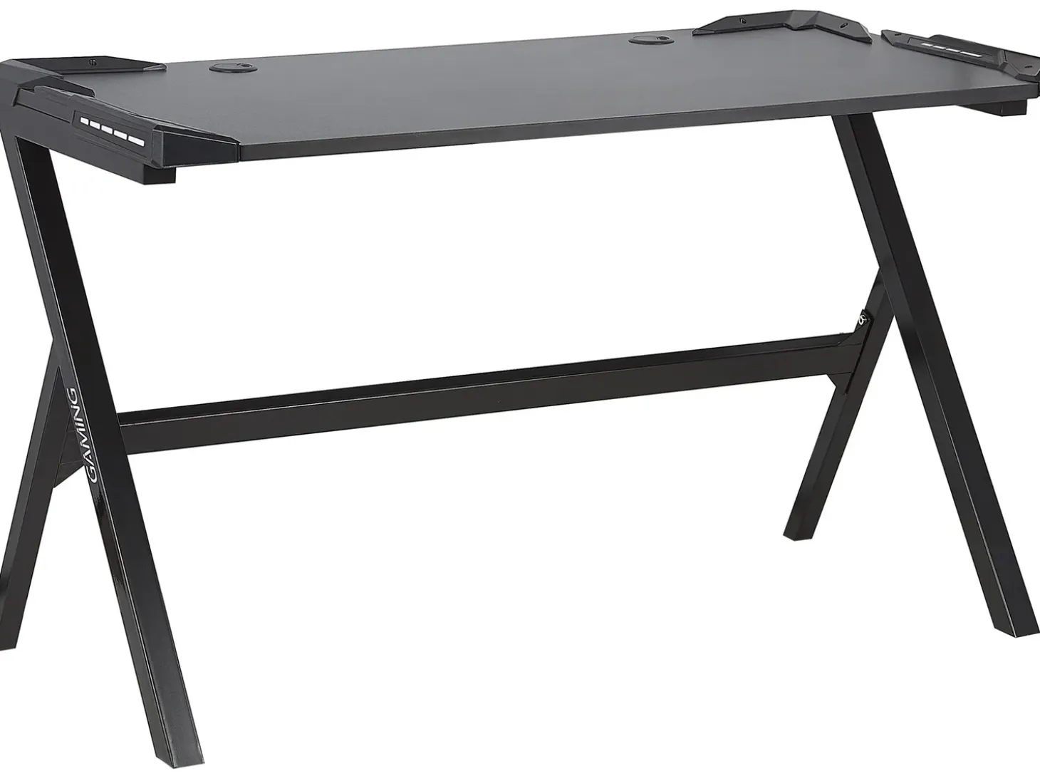 Gaming Bord DANVERS Sort 120 cm 60 cm RGB LED