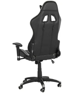 Gamingstol KNIGHT Kunstlæder Sølv
